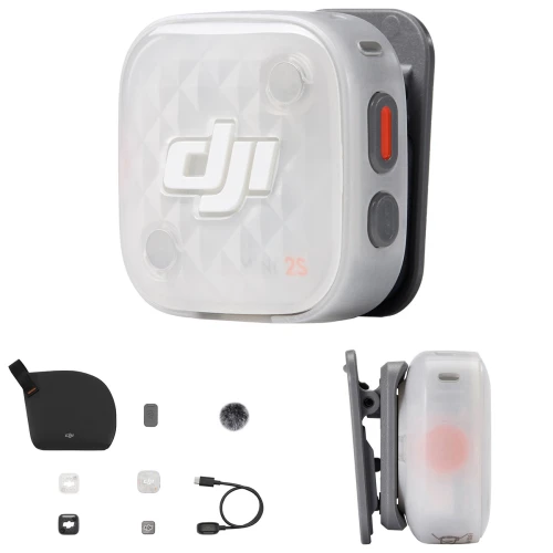 Nadajnik DJI Mic Mini 2S Mikrofon Bezprzewodowy Krawatowy Bluetooth 32-bit