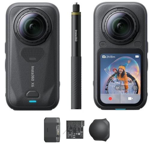 Kamera 360° Insta360 X6 Essentials Bundle 8K 50fps Sferyczna Sony 120MP