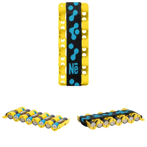 Organizer na baterie AA etui pojemnik akumulatorki Newell BattHolder zolty