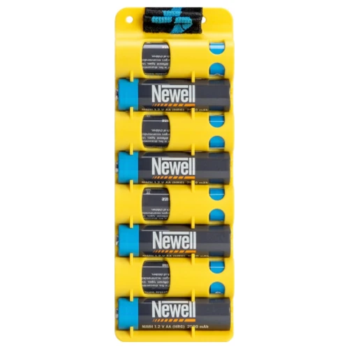 Organizer na baterie AA etui pojemnik akumulatorki Newell BattHolder zolty