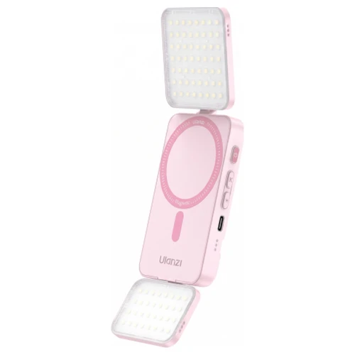 Lampa LED do telefonu smartfona MagSafe selfie wideo Ulanzi GL01 różowa