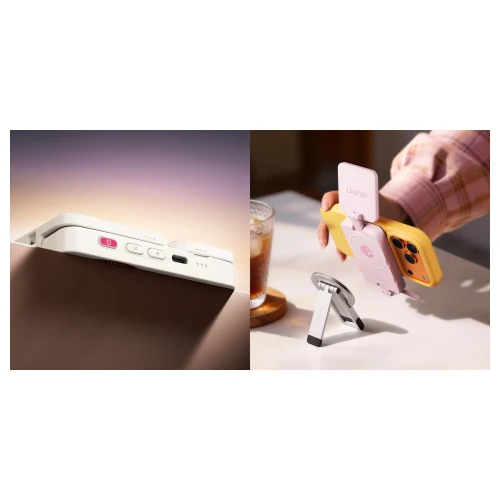 Lampa LED do telefonu smartfona MagSafe selfie wideo Ulanzi GL01 różowa
