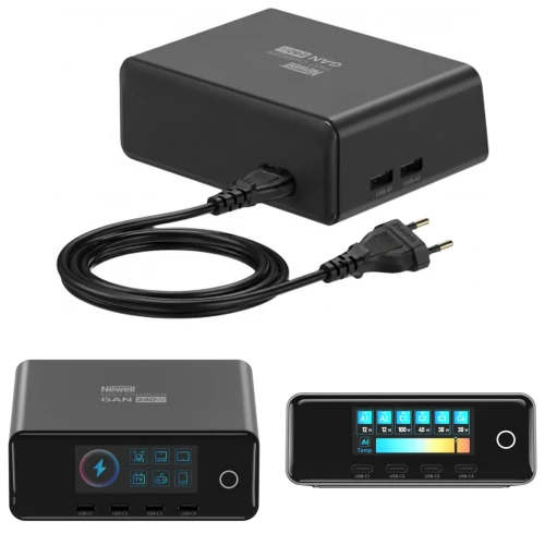 Ładowarka Biurkowa GaN 240W Newell 6 Portów 4x USB-C 2x USB-A Kabel EU