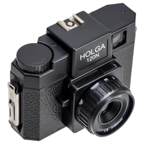 Aparat Analogowy Holga 120N Czarny + 2 Maski Kadru 6x6 6x4.5 Pasek Dekielek