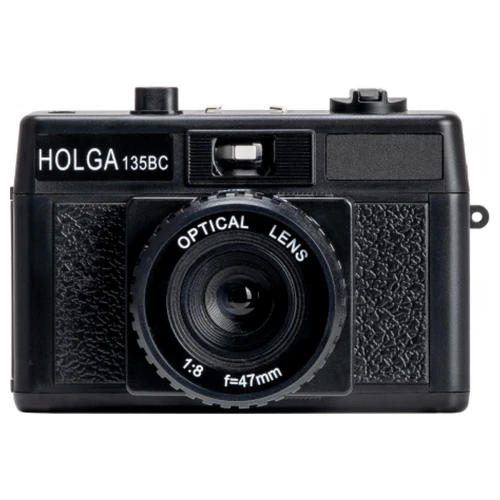 Aparat analogowy Holga 135BC czarny 35 mm zestaw z paskiem i dekielkiem