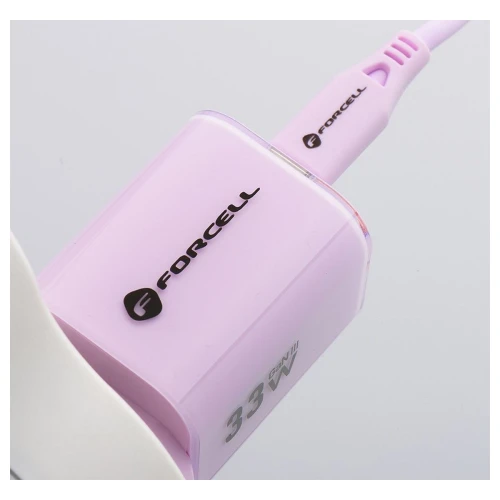 Szybka Ładowarka Do Telefonu GaN III 33W Fioletowa USB-C QC4.0 VT-41
