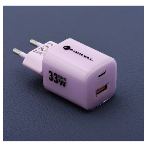 Szybka Ładowarka Do Telefonu GaN III 33W Fioletowa USB-C QC4.0 VT-41