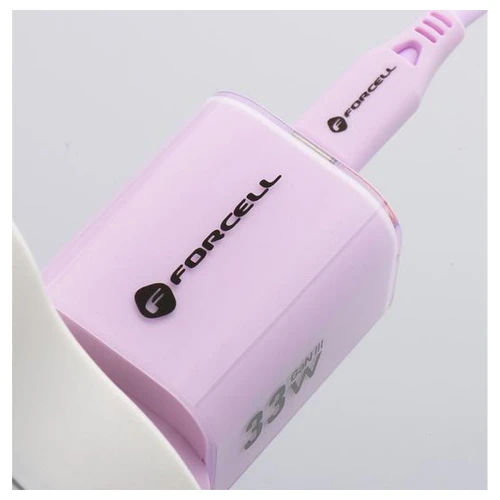 Szybka Ładowarka Do Telefonu GaN III 33W Fioletowa USB-C QC4.0 VT-41