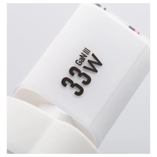 Ładowarka Sieciowa GaN III 33W USB-C USB-A PD QC4.0 Forcell VT-41 Biała