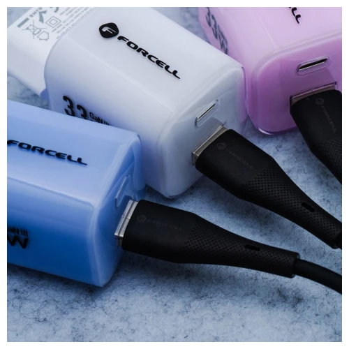 Kabel USB A do USB C Szybkie Ładowanie 66W 3A Silikonowy Czarny 1m QC 4.0