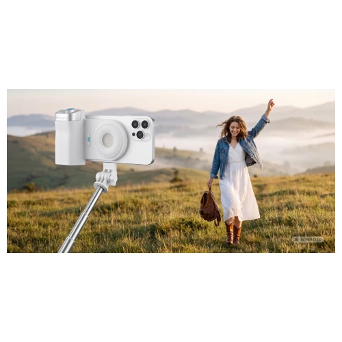 Uchwyt do telefonu MagSafe Newell SnapLight Grip Lampa LED Pilot Bluetooth