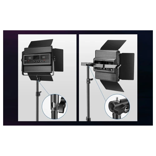 Zestaw studyjny Neewer RGB1200 LED dwie lampy 60W + statywy + wrota