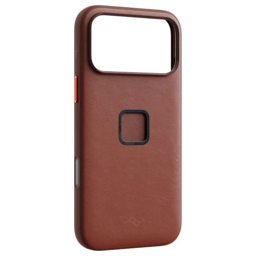 Etui Peak Design iPhone 18 Pro Max SlimLink MagSafe Redwood Clarino Skóra