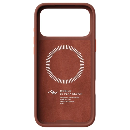 Etui Peak Design Case MagSafe iPhone 18 Pro Max Skórzane Plecki Redwood