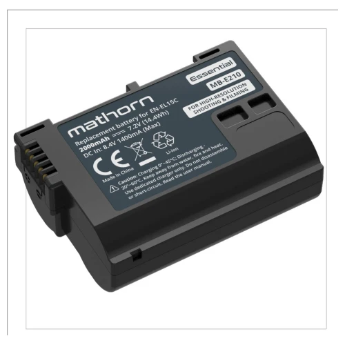 Akumulator Bateria do Nikon EN-EL15c Mathorn MB-E210 Z5 Z6 Z7 Z8 Zf D780