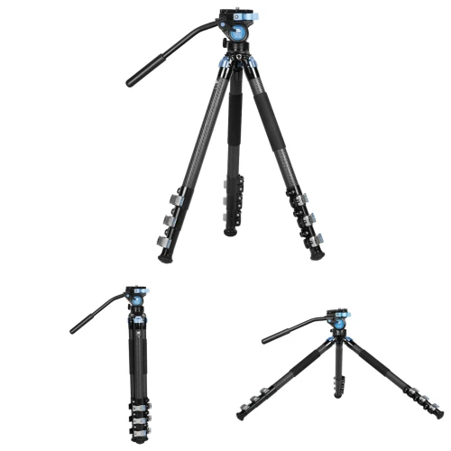 Statyw karbonowy wideo Sirui L-324F głowica VA-5X fluid carbon do lunety