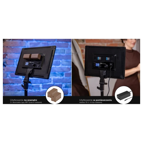 Lampa panelowa LED Newell Air 1100 RGB 50W panel studyjny foto wideo