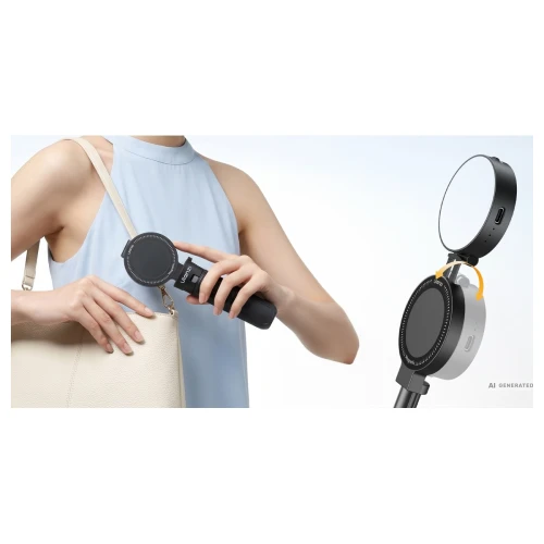 Selfie Stick Statyw do Telefonu Ulanzi MT40 Lampa LED Pilot Magnetyczny