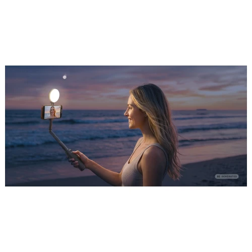 Selfie Stick Statyw do Telefonu Ulanzi MT40 Lampa LED Pilot Magnetyczny