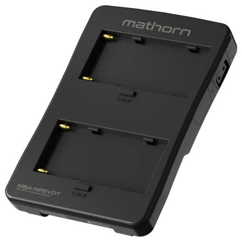 Adapter V-Mount 2x NPF D-Tap 50W Mathorn MBA-NP2VDT Moc 135W Wskaźnik LED