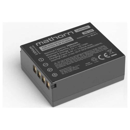 Mathorn MB-145 Akumulator Zamiennik Olympus BLH-1 BLH1 2600mAh 7.4V OM-D E-M1