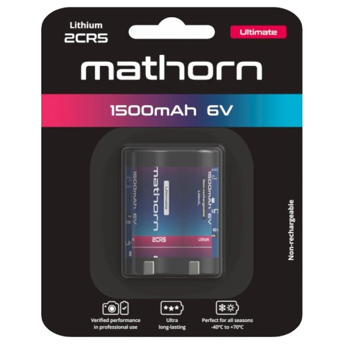 Bateria 2CR5 6V Mathorn 1500 mAh LiMnO2 do aparatów Canon Nikon Pentax 2CR5