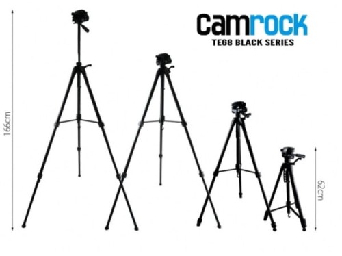 Statyw fotograficzny Camrock TE-68 Czarny