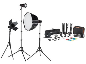 Zestaw 3 lamp LED Quadralite SVL-400 Bowens