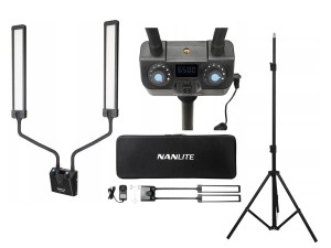 Lampa Nanlite Mira 26B 52W Dual Flex Arm Beauty Light + statyw 