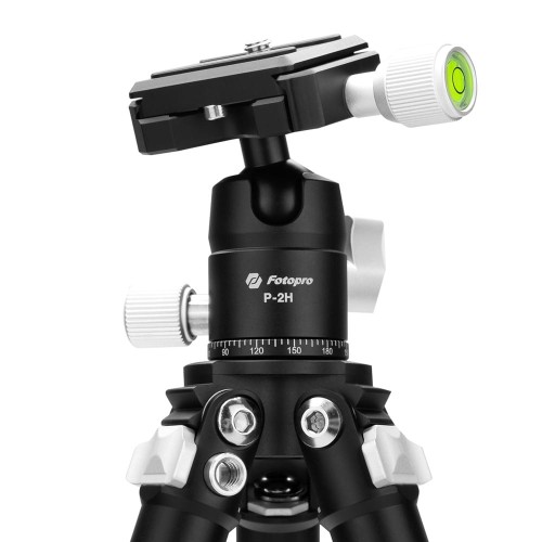 Statyw Fotopro P-2 z głowicą kulową P-2H - czarny