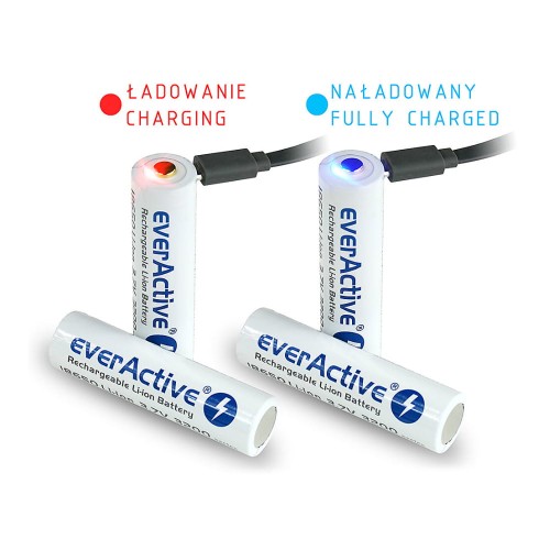 Akumulator everActive 18650 3200mAh micro USB z zabezpieczeniem BOX