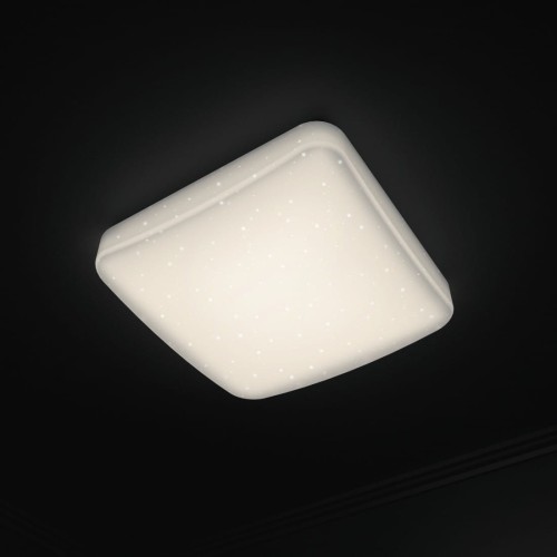 Lampa sufitowa efekt brokatu kwadrat