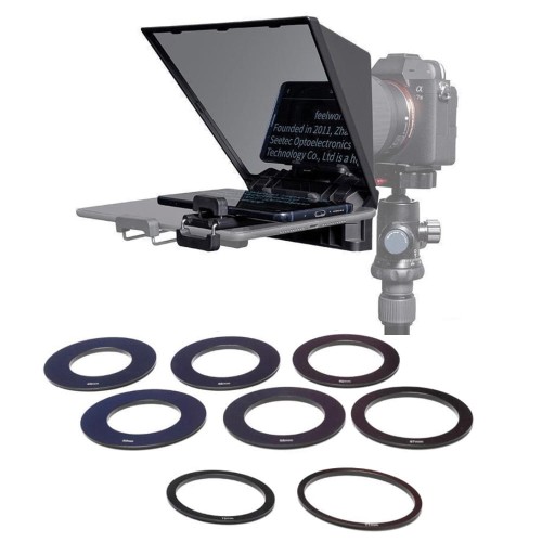 Mini teleprompter Feelworld TP2 z mocowanie do aparatu kamery