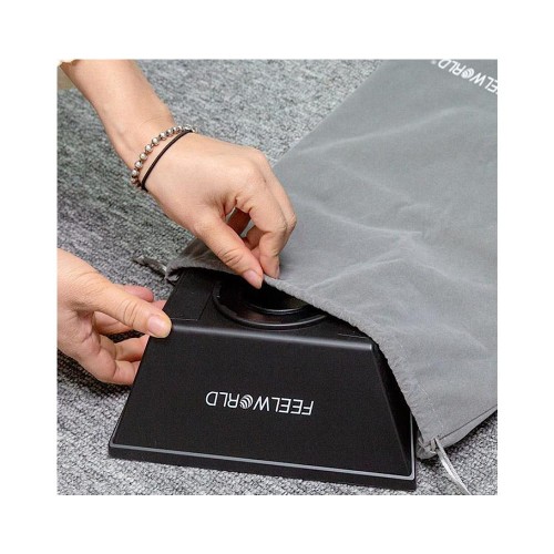 Mini teleprompter Feelworld TP2 z mocowanie do aparatu kamery