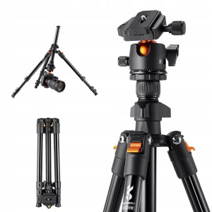 Statyw K&F Concept K234A0 z głowicą kulową BH-28L + uchwyt na telefon