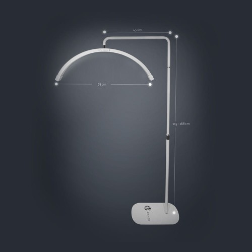 Kosmetyczna Lampa POL Moon II z cyrkoniami biała