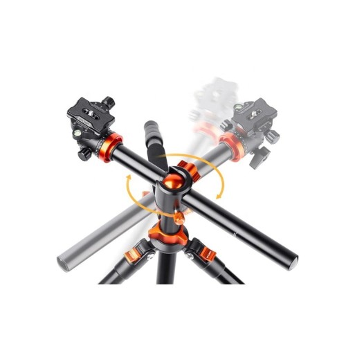 Statyw fotograficzny 190cm K&F Concept SA254T2 z łamaną kolumną, głowicą kulową i funkcją monopodu
