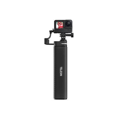Selfie-stick z powerbankiem USB-C Telesin dla kamer sportowych / smartphone TE-CSS-001