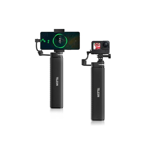 Selfie-stick z powerbankiem USB-C Telesin dla kamer sportowych / smartphone TE-CSS-001