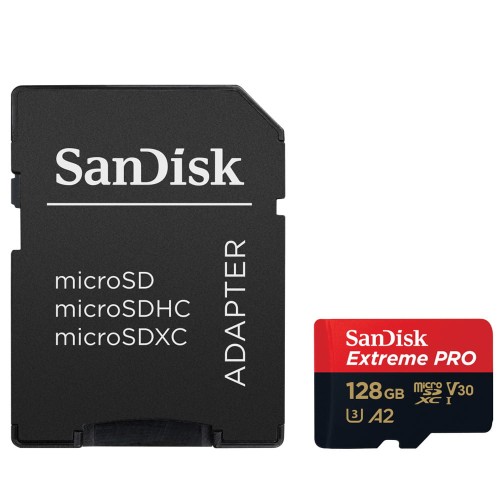 Karta pamięci Sandisk micro SDXC Extreme Pro 128GB + adapter UHS-I U3