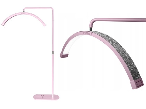 Kosmetyczna Lampa POL Moon II z cyrkoniami różowa