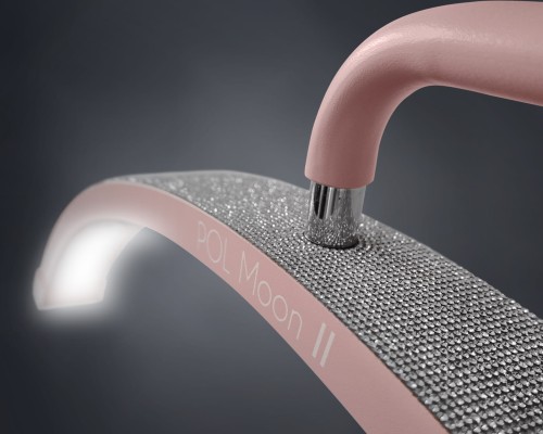 Kosmetyczna Lampa POL Moon II z cyrkoniami różowa