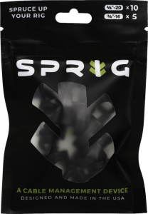 Organizer kabli Sprig Black Valu 10x1/4” + 5x3/8”