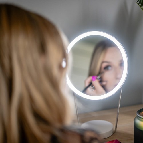 Lusterko do makijażu Humanas HS-ML01 z podświetleniem LED - białe