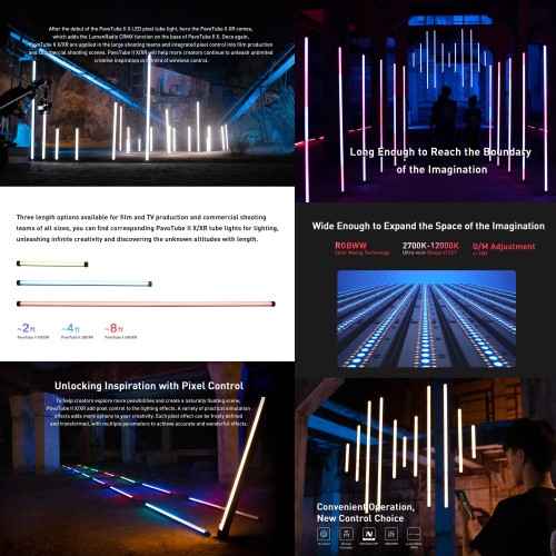 Lampa Nanlite PavoTube II 15XR 4KIT LED Tube Light