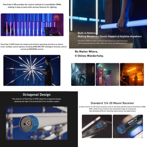 Lampa Nanlite PavoTube II 15XR 4KIT LED Tube Light