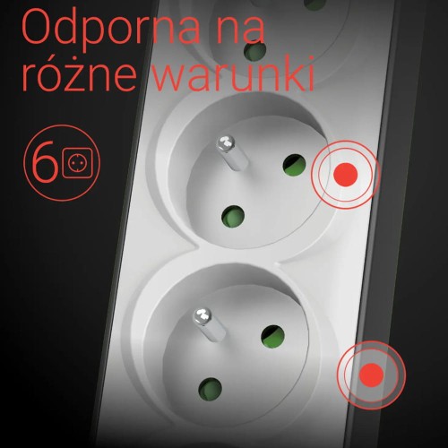 Hama Listwa przepięciowa "PREMIUM" 6GN, 1,5M