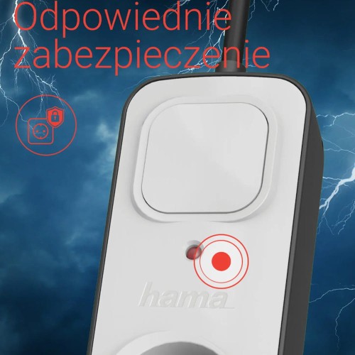 Hama Listwa przepięciowa "PREMIUM" 6GN, 1,5M