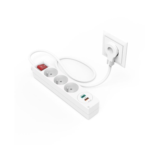 Hama listwa zasilająca 3GN, 2xUSB C/A