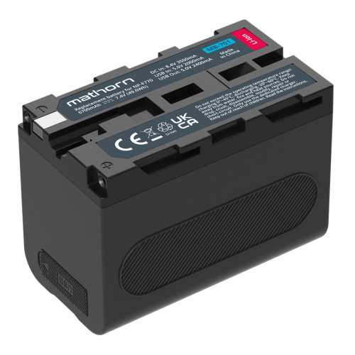 Akumulator Mathorn MB-701 6700mAh 50Wh USB-C LED for NP-F770